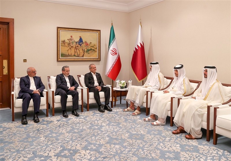 پزشکیان با امیر قطر دیدار کرد